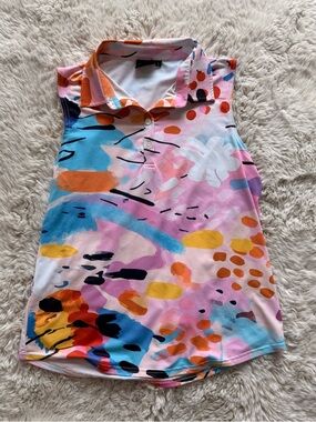 Vibrant Abstract Sleeveless Tank Top
